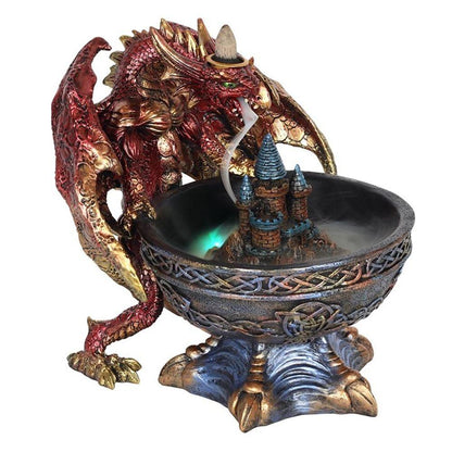 Large Dragon Bowl Backflow Incense Burner - Allsortz Dunoon